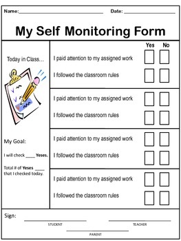 Behavior Contracts and Self-Monitoring - Miss Terlop's Digital Toolbox